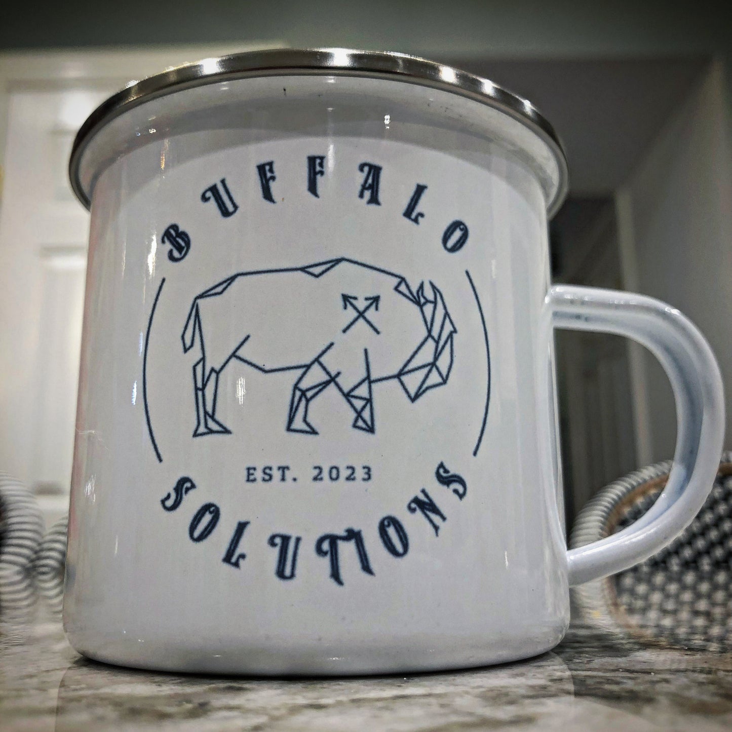 Buffalo Solutions Enamel Mug
